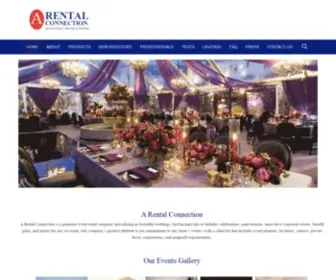 Arentalconnection.com(Special Event Rentals & Services) Screenshot