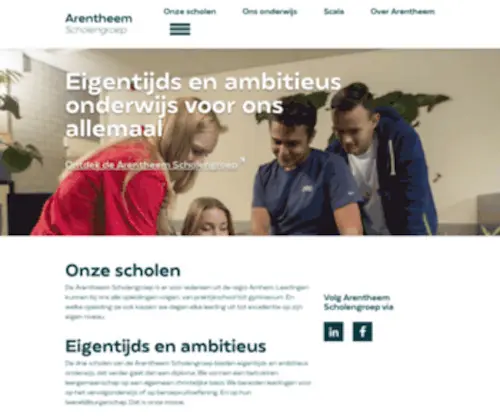 Arentheemcollege.nl(Arentheem Scholengroep) Screenshot