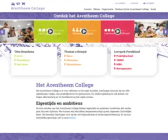 Arentheem.nl(Arentheem Scholengroep) Screenshot