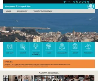 Arenysdemar.org(Ajuntament d'Arenys de Mar) Screenshot