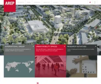 Arepgroup.com(AREP Interdisciplinary Architecture practice) Screenshot