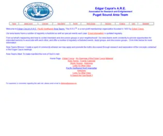 Arepnw.org(Pacific Northwest Region Edgar Cayce psychic Readings) Screenshot