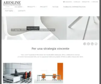 Aresline.com(Progettiamo esperienze di comfort per spazi collettivi) Screenshot