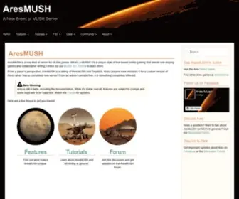Aresmush.com(Aresmush) Screenshot