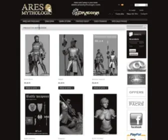 Aresmythologic.com(Ares Mythologic) Screenshot