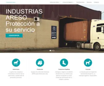 Aresoguantes.com(Industrias Areso) Screenshot