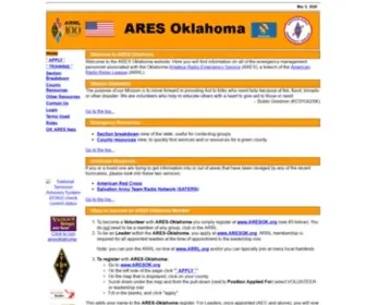 Aresok.org(ARES Oklahoma) Screenshot