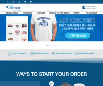Areswear.com(T Shirt Design &amp; Printing) Screenshot