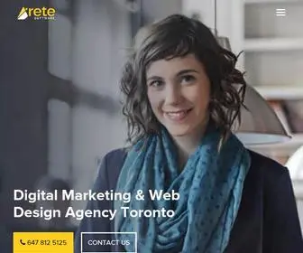 Aretesoftware.ca(Web Design Agency & Digital Marketing Services in Toronto) Screenshot