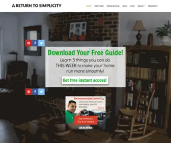 Areturntosimplicity.com(A Return To Simplicity) Screenshot