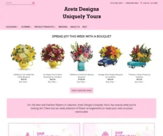 Aretzdesigns.com(Lebanon Florist) Screenshot