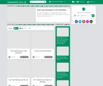 Arewaland.com.ng(Arewaland) Screenshot