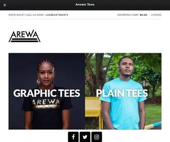 Arewatees.com(Arewa Tees) Screenshot