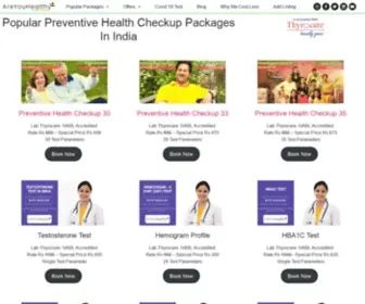 Areyouhealthy.in(Preventive Health Checkup Packages) Screenshot