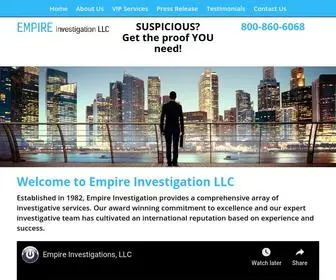 Areyoususpicious.com(Empire Investigations LLC is a private investigation firm) Screenshot