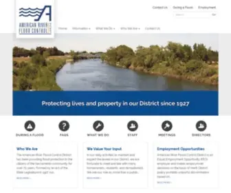 ARFCD.org(American River Flood Control District) Screenshot