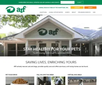 Arfhamptons.org(Animal Rescue Fund of the Hamptons) Screenshot