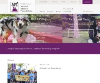 Arflife.org(Animal Rescue Foundation) Screenshot