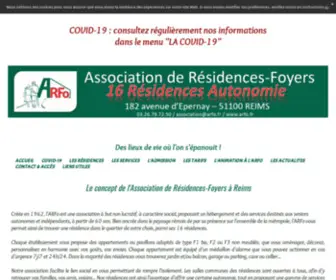 Arfo.fr(Association de Résidences) Screenshot