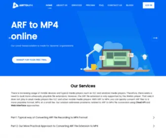 ArftoMP4.com(Convert an ARF Recording to MP4 Format) Screenshot