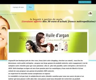 Argana59.com(Huile d'argan chez) Screenshot