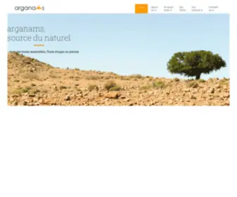 Arganams.net(Producer of argan oil in Morocco) Screenshot