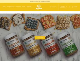 Arganiafoods.com(ArganiaButter) Screenshot