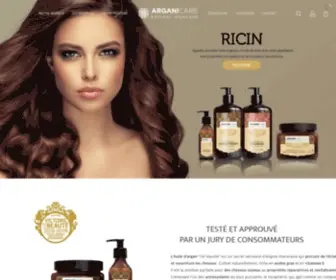 Arganicare.fr(Natural Hair And Skin Care) Screenshot