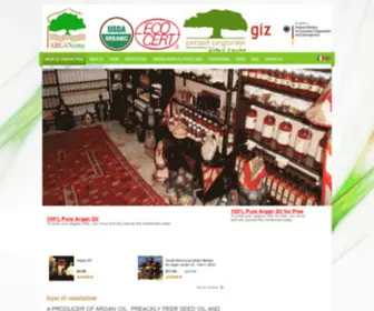 Arganismecosmetics.com(First producer of Organic Moroccan Argan oil) Screenshot