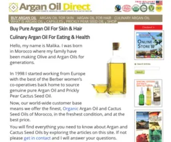 Arganoildirect.com(Buy Argan Oil) Screenshot