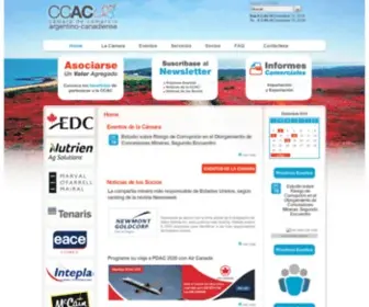 Argcancham.com.ar(Cámara de Comercio Argentino Canadiense) Screenshot