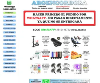 Argencordoba.com.ar(ENVIOS A TODA LA ARGENTINA) Screenshot