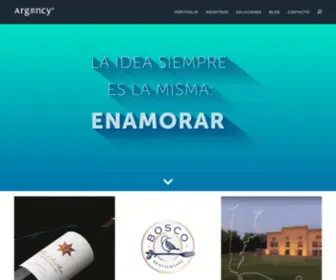 Argency.com.ar(Agencia de publicidad y diseño) Screenshot