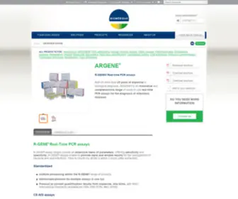 Argene.com(ARGENE Range) Screenshot