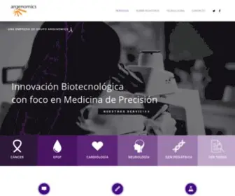 Argenomics.com(Medicina genómica en Argentina) Screenshot