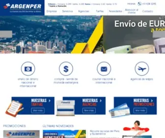 Argenper.com.pe(Envío de dinero desde Perú) Screenshot