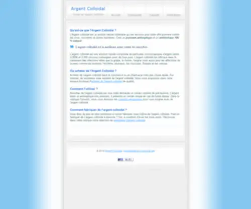 Argent-Colloidal.net(ARGENT COLLOIDAL) Screenshot