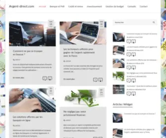 Argent-Direct.com(Blog finance et investissement) Screenshot