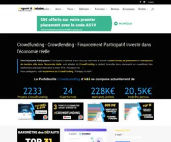 Argent-ET-Salaire.com(CrowdFunding Expériences) Screenshot