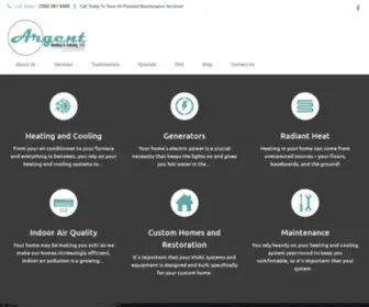 Argent-LLC.com(Northern Virginia HVAC Company) Screenshot