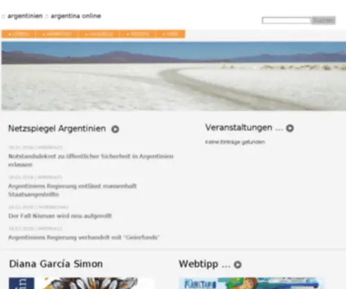 Argentina-Online.de(Argentinien) Screenshot