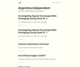 Argentinaindependent.com(Argentina Independent) Screenshot