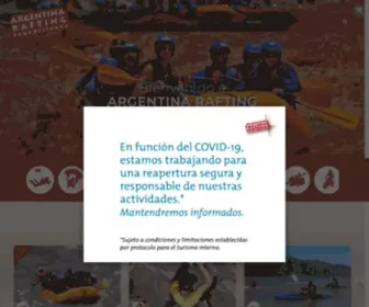 Argentinarafting.com(Argentina Rafting Expediciones. Turismo Aventura & Rafting. Contacto/Whatsapp) Screenshot