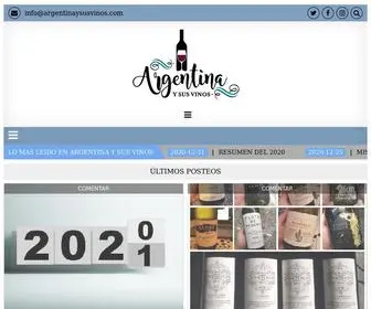 Argentinaysusvinos.com(Blog de vinos amateur dedicado a la noble bebida nacional. Editor) Screenshot
