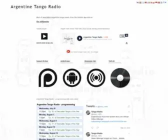 Argentinetangoradio.com(Argentine Tango Radio) Screenshot