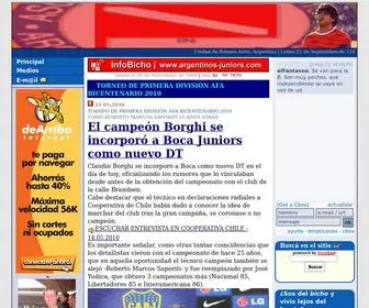 Argentinos-Juniors.com(INFOBICHO) Screenshot