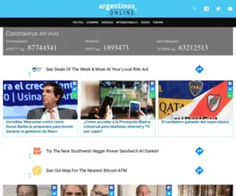 Argentinosonline.com(Argentinos Online) Screenshot