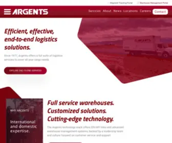 Argents.com(Argents Express Group) Screenshot