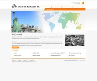 Argentummetalsusa.com(Welcome Argentum Metals USA INC) Screenshot