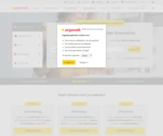 Argeweb.nl(Hosting provider voor domeinnaam registreren en webhosting) Screenshot